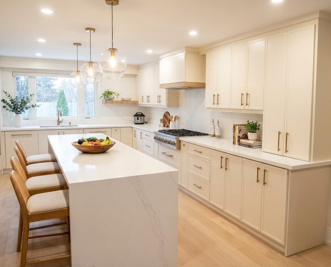 Countertops and backsplash, Kitchener kitchen renovation